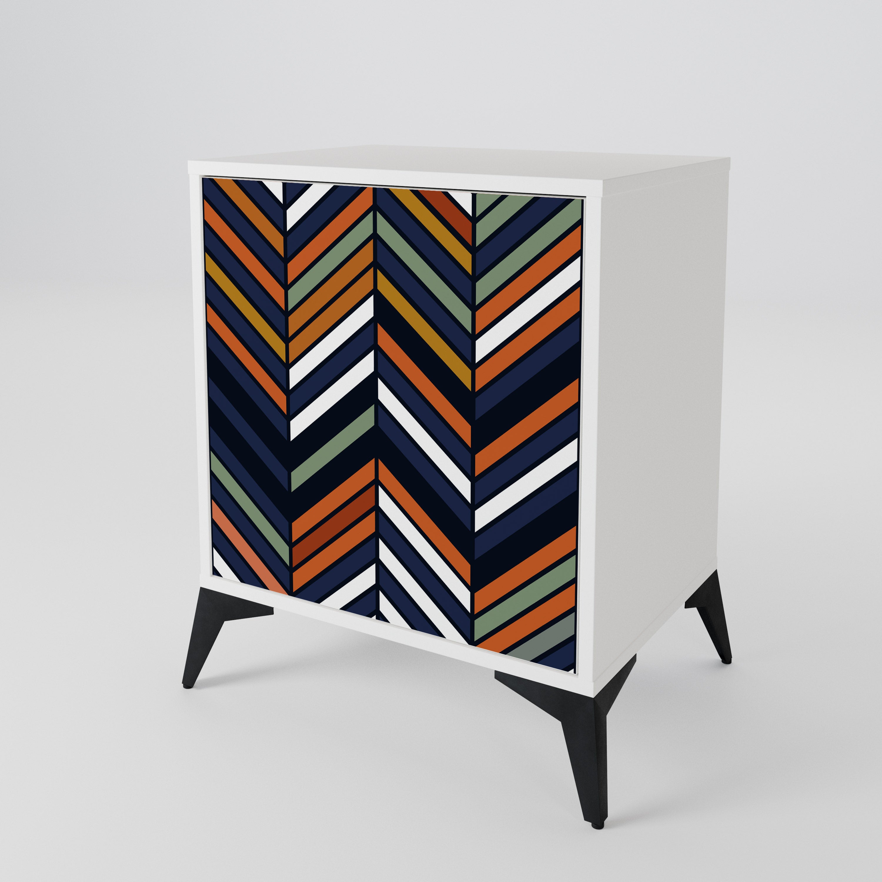 VIBRANT PATCHWORK Skänk med en dörr