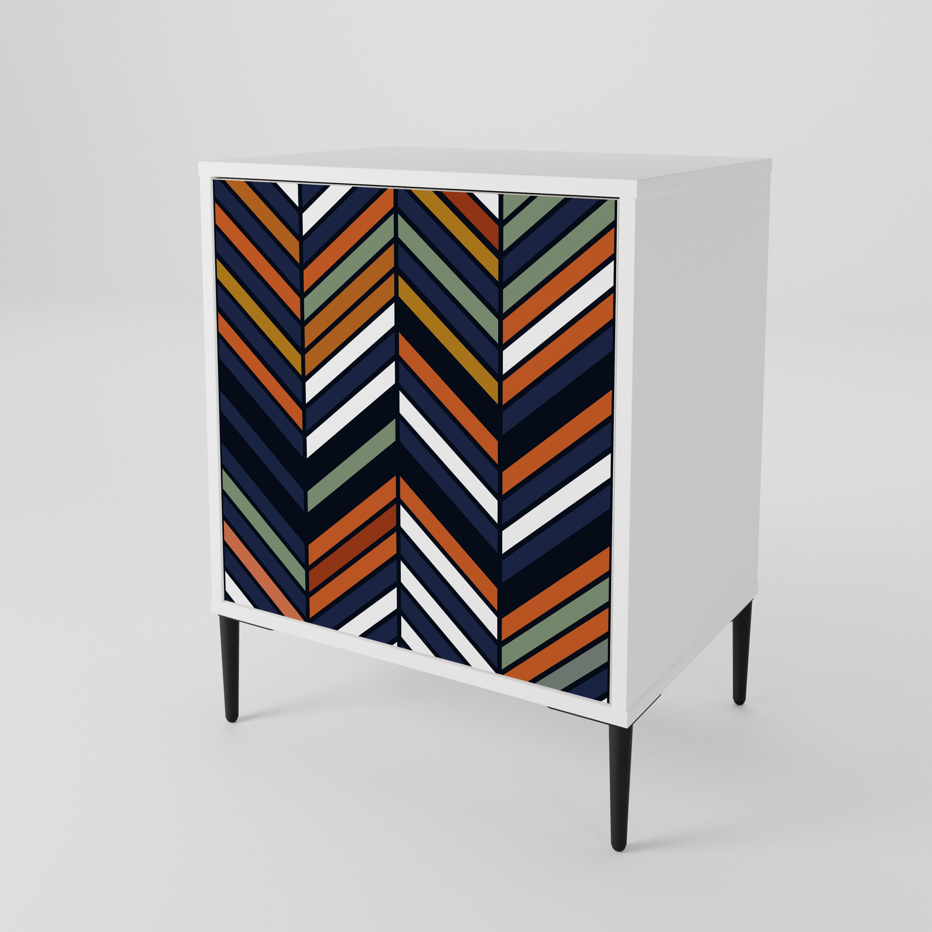 VIBRANT PATCHWORK Skänk med en dörr