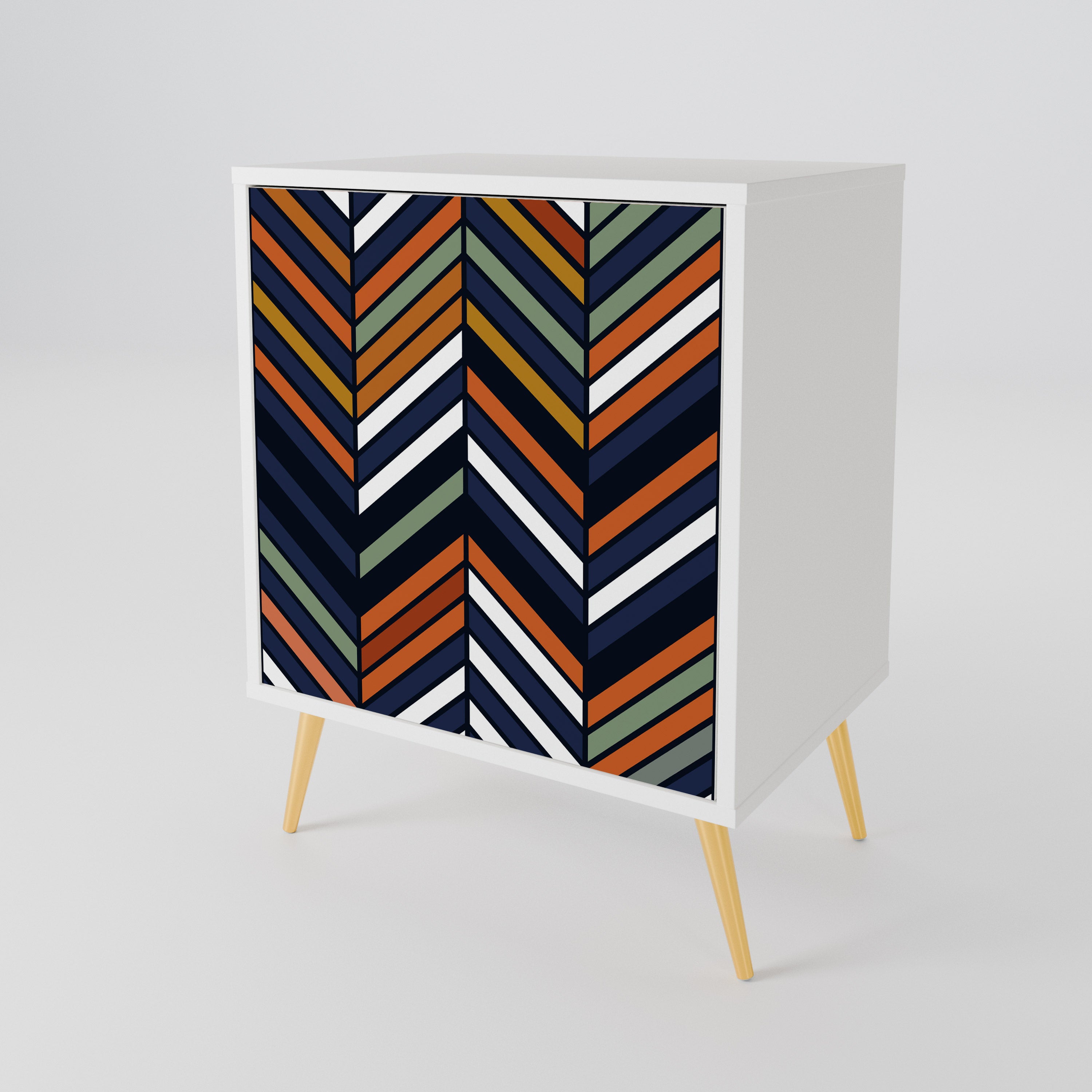 VIBRANT PATCHWORK Skänk med en dörr
