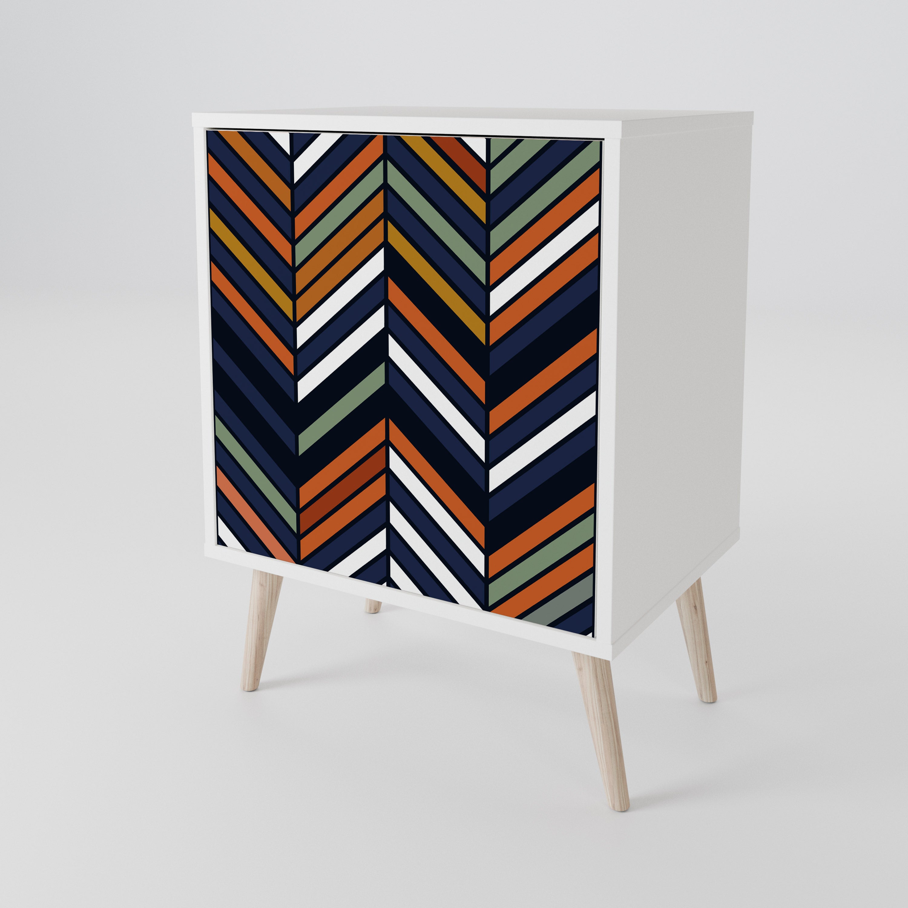 VIBRANT PATCHWORK Skänk med en dörr