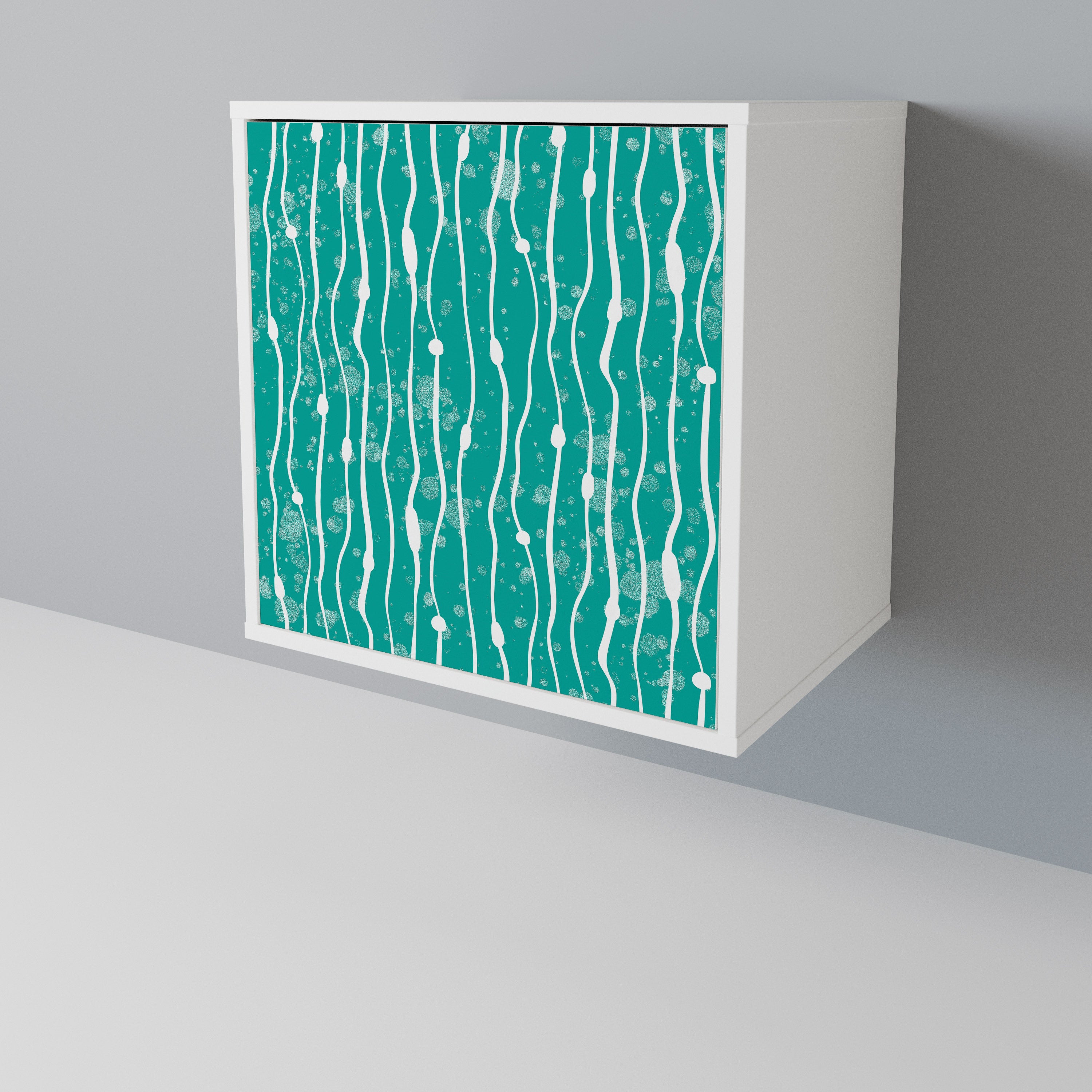 TURQUOISE RAIN Skänk med en dörr