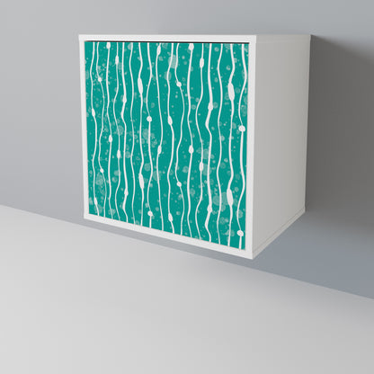 TURQUOISE RAIN Skänk med en dörr
