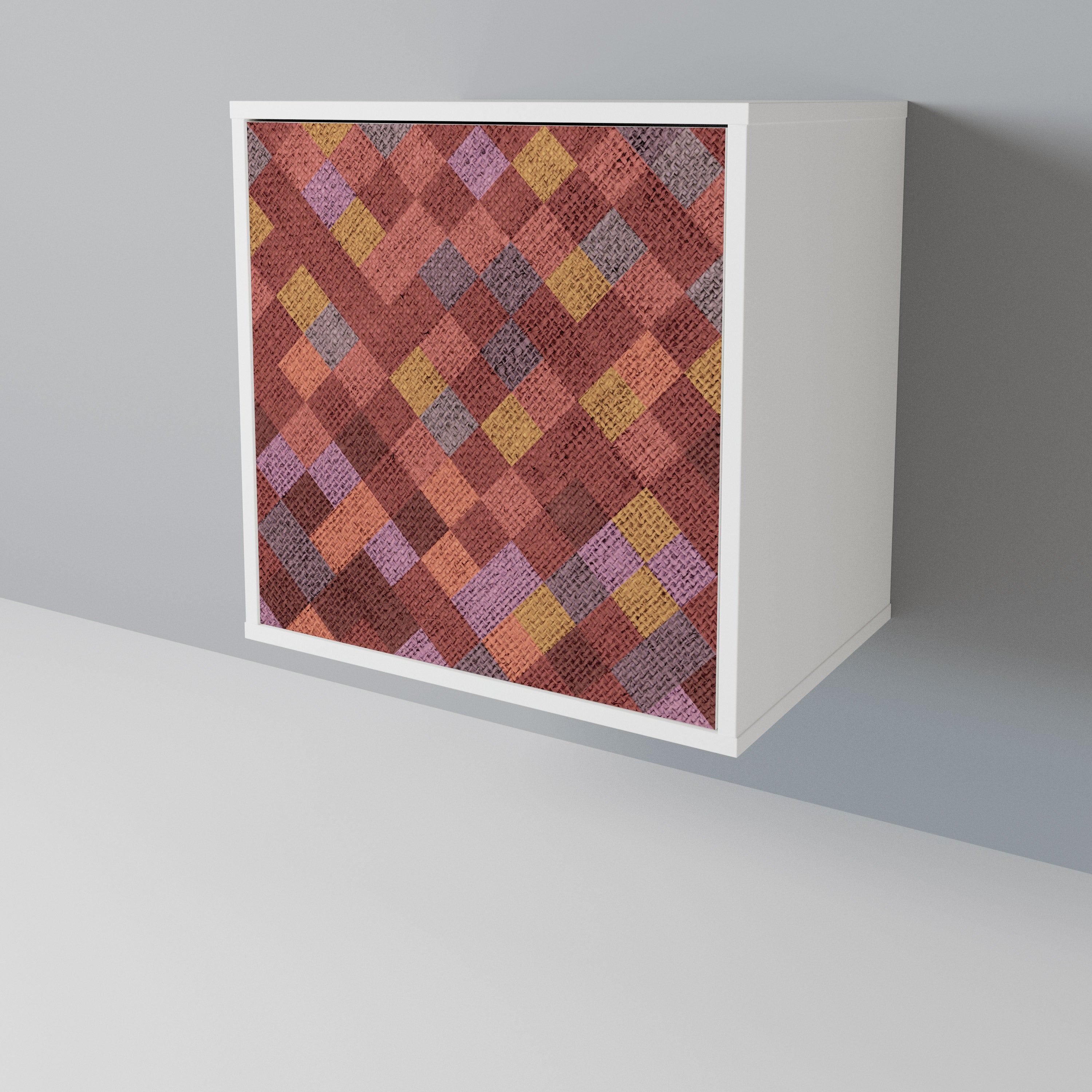 PAINTED SQUARES Skänk med en dörr