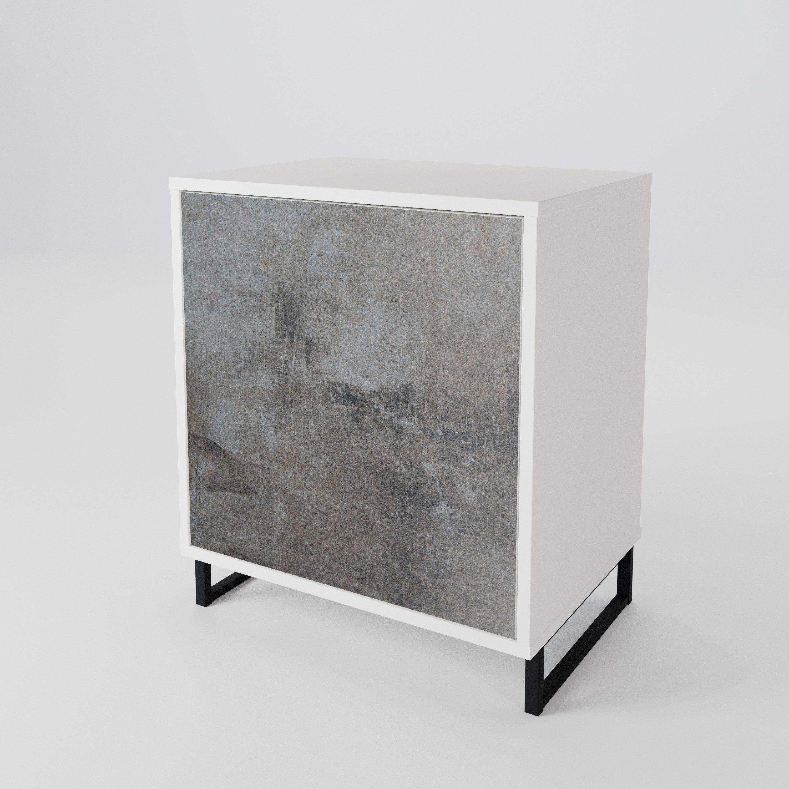 CONCRETE WALL Skänk med en dörr