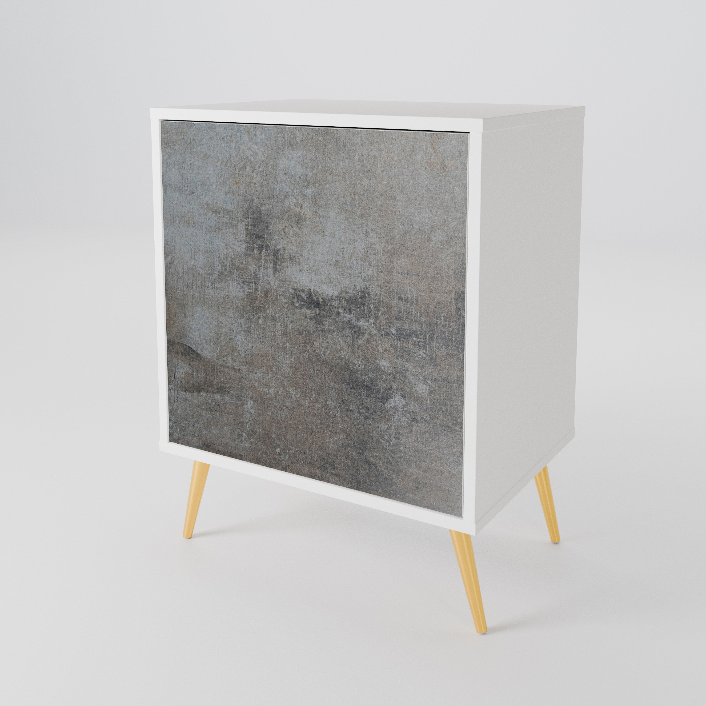CONCRETE WALL Skänk med en dörr
