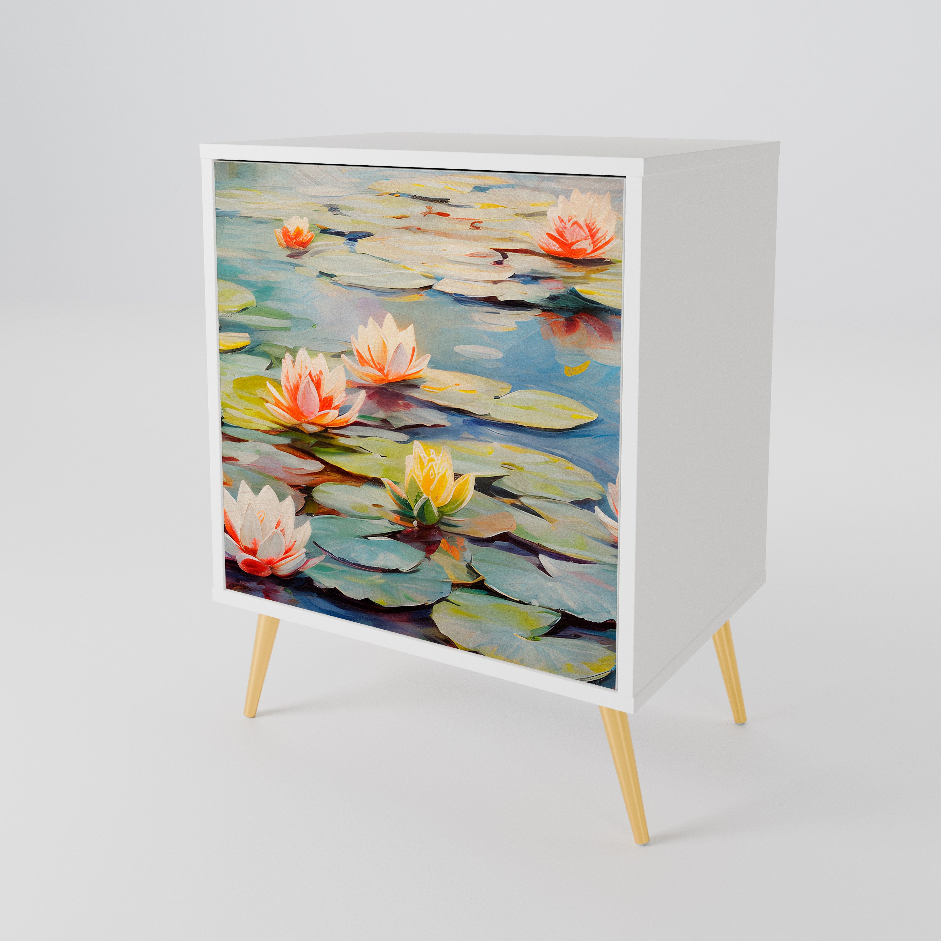 BLOOMING WATERS 1-Door Sideboard