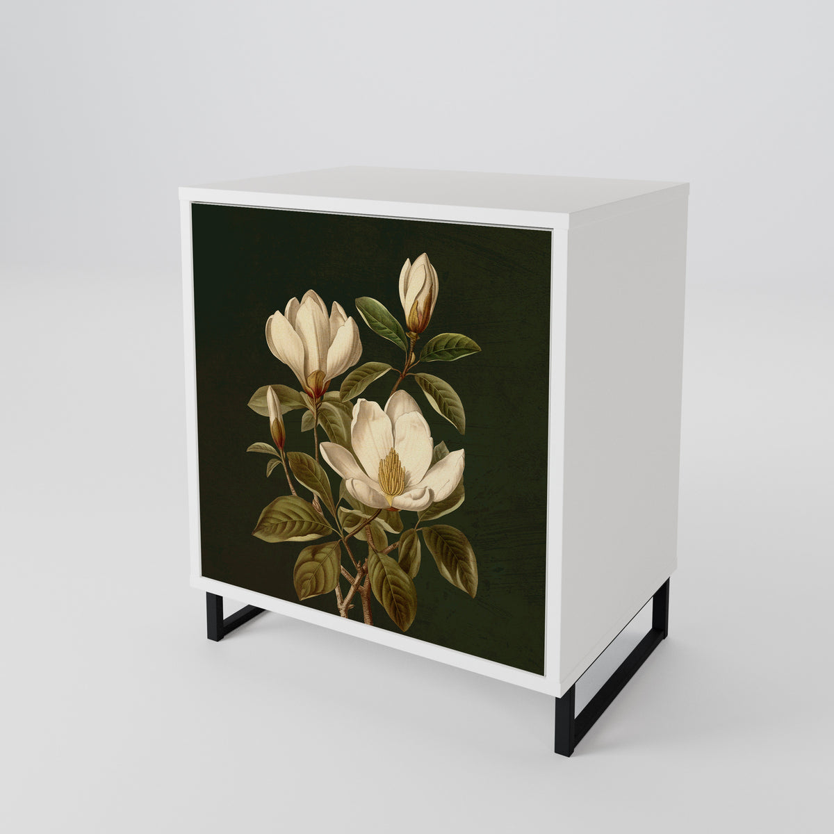 FLORAL NOIR Skänk med en dörr