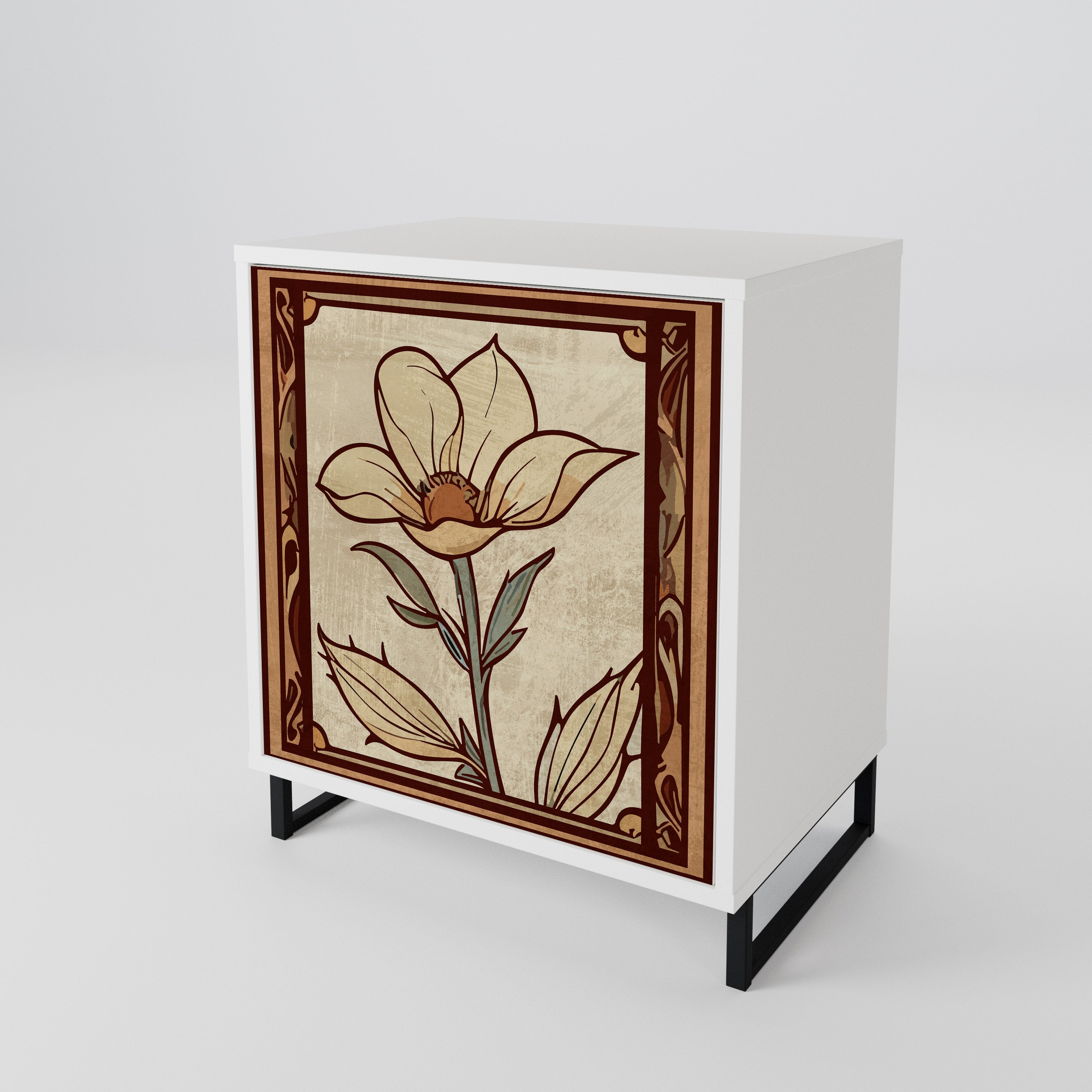 TIMELESS FLORA Skänk med en dörr