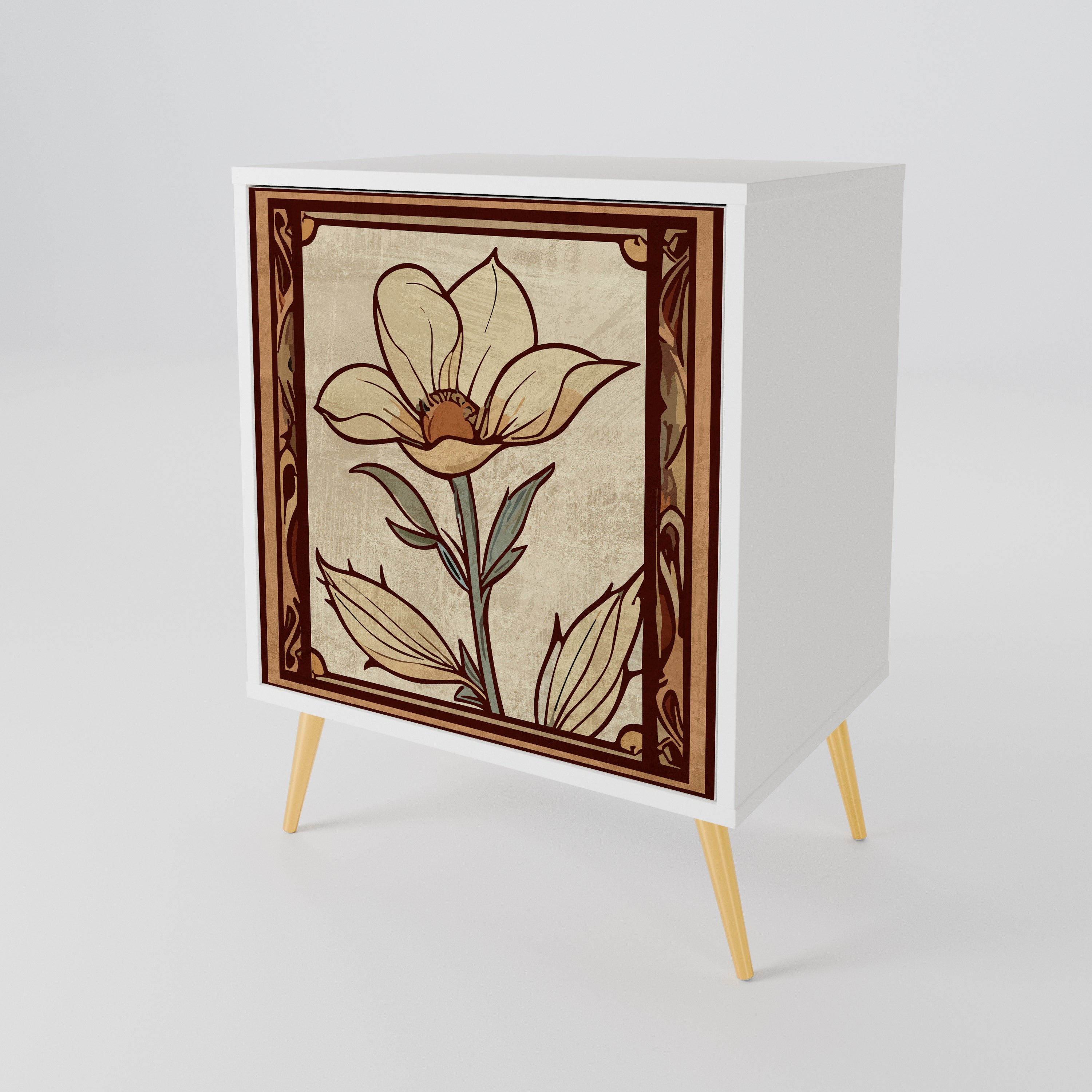 TIMELESS FLORA Skänk med en dörr