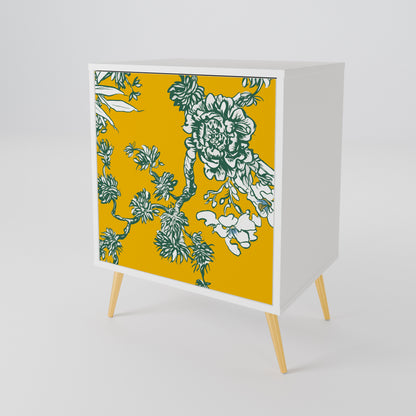 YELLOW CHINOISERIE Skänk med en dörr