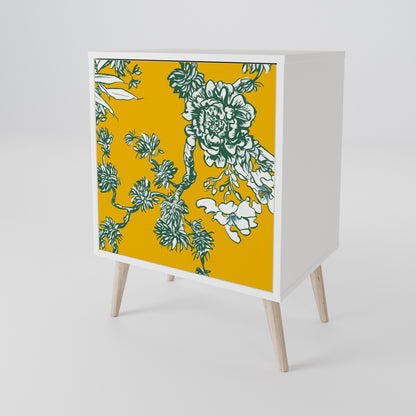 YELLOW CHINOISERIE Skänk med en dörr