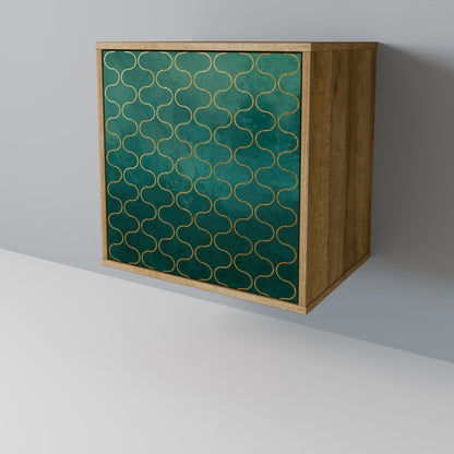 TESSELATED GREENERY Skänk med en dörr