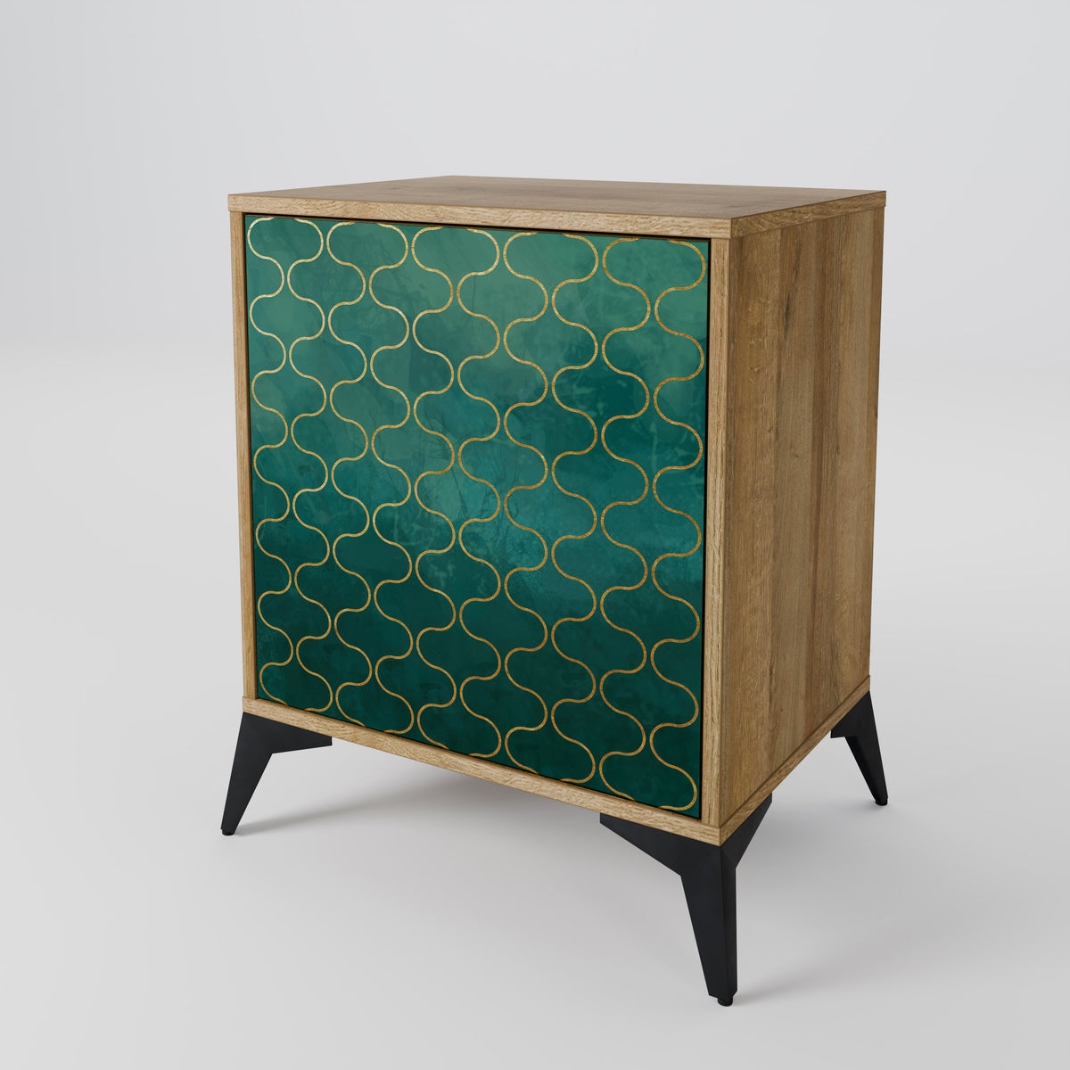 TESSELATED GREENERY Skänk med en dörr