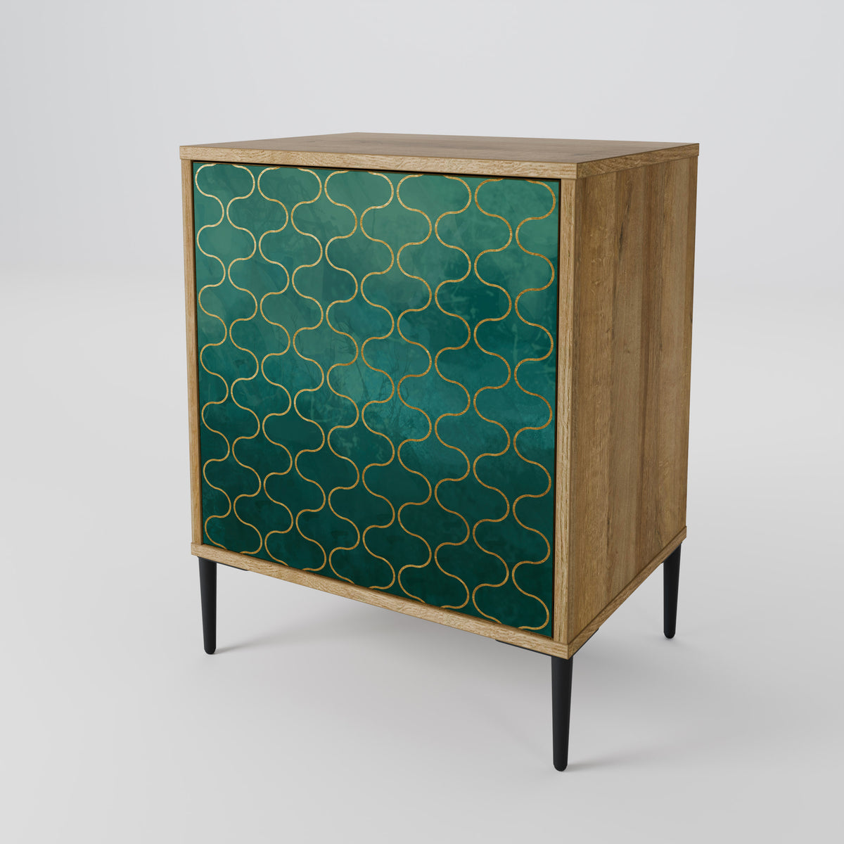 TESSELATED GREENERY Skänk med en dörr