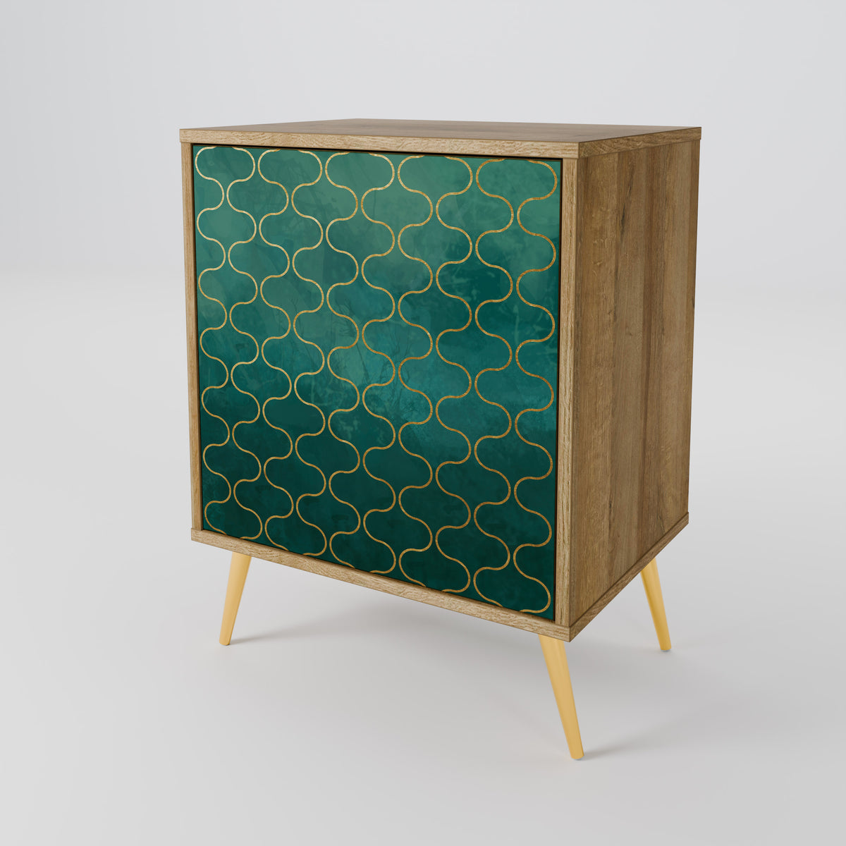TESSELATED GREENERY Skänk med en dörr