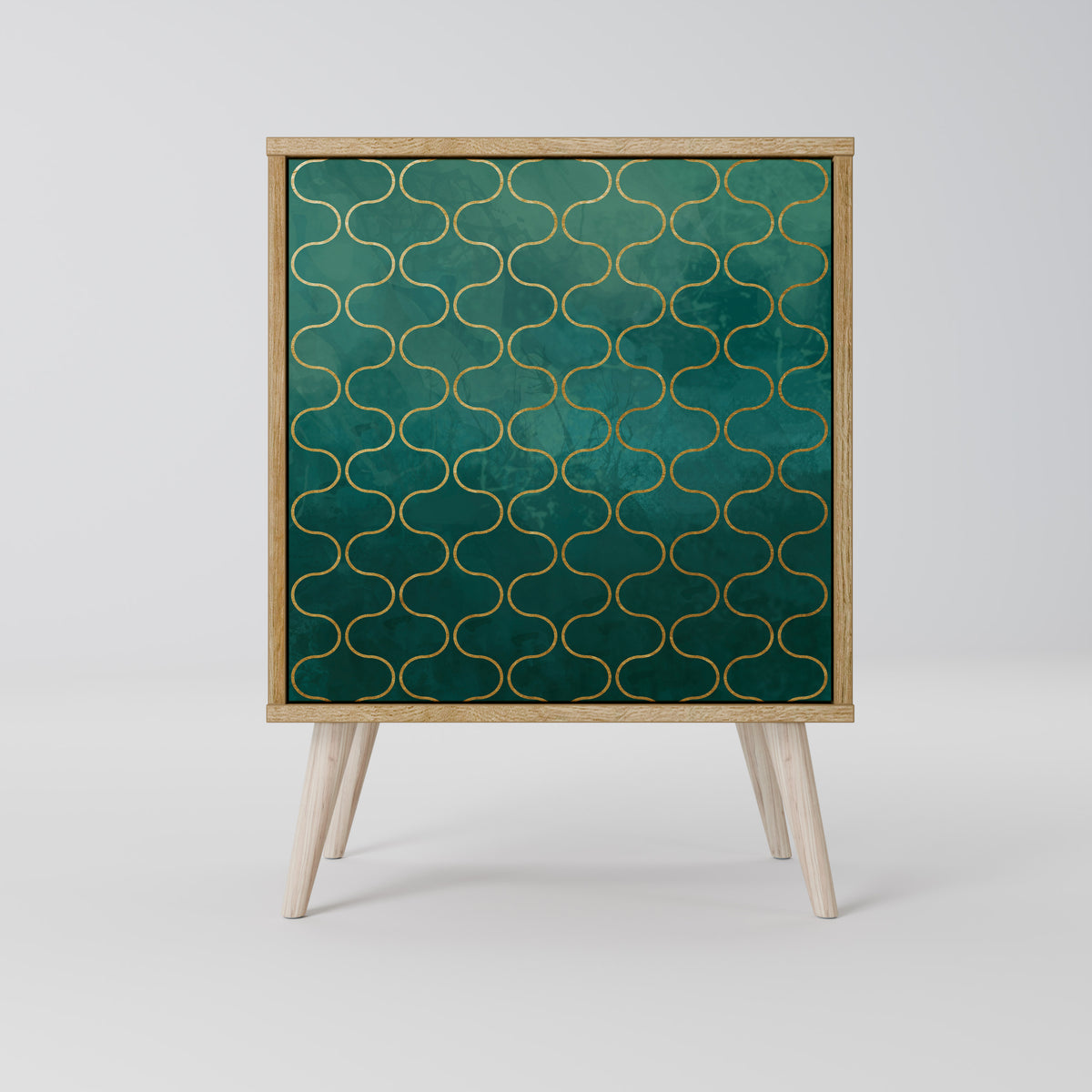 TESSELATED GREENERY Skänk med en dörr