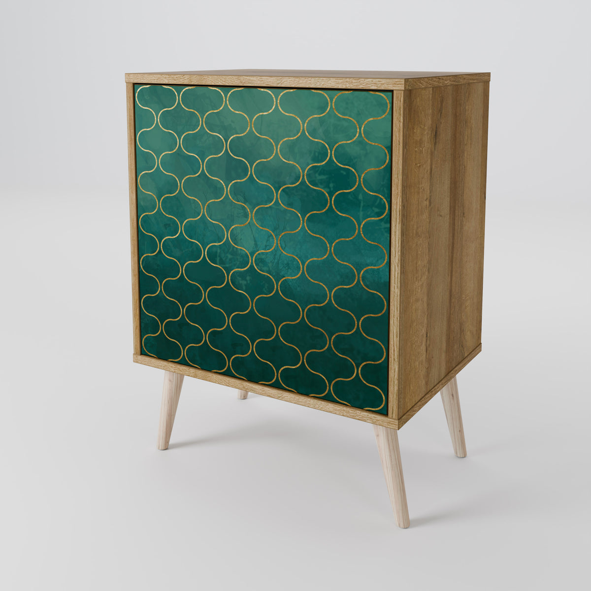 TESSELATED GREENERY Skänk med en dörr
