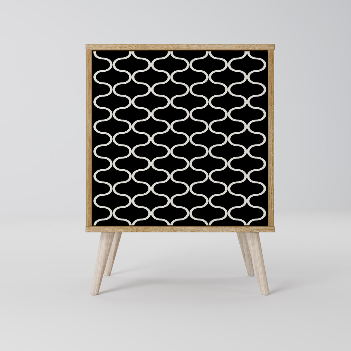 TESSELATED BLACKNESS Skänk med en dörr