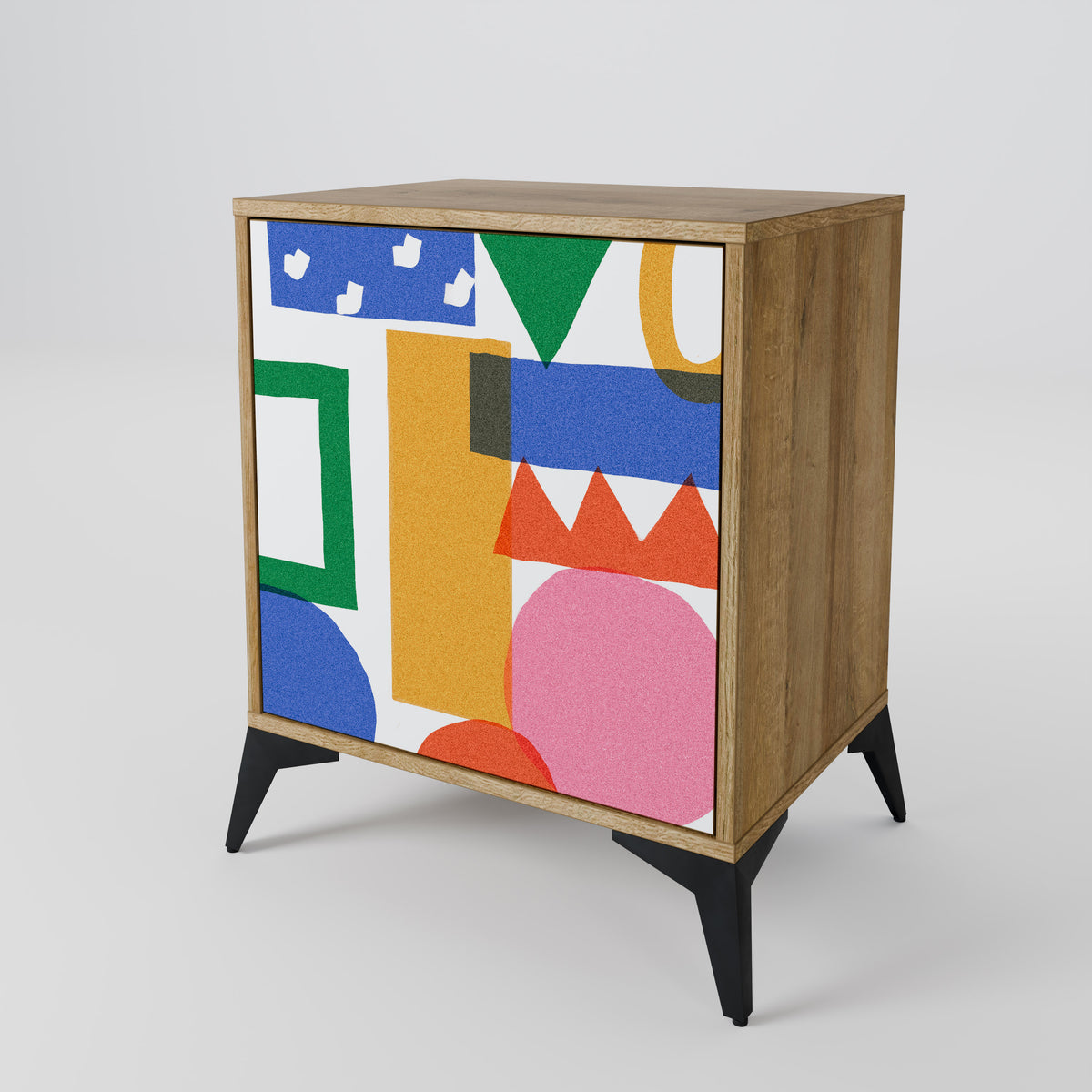 GEOMETRIC GLIMMER Skänk med en dörr