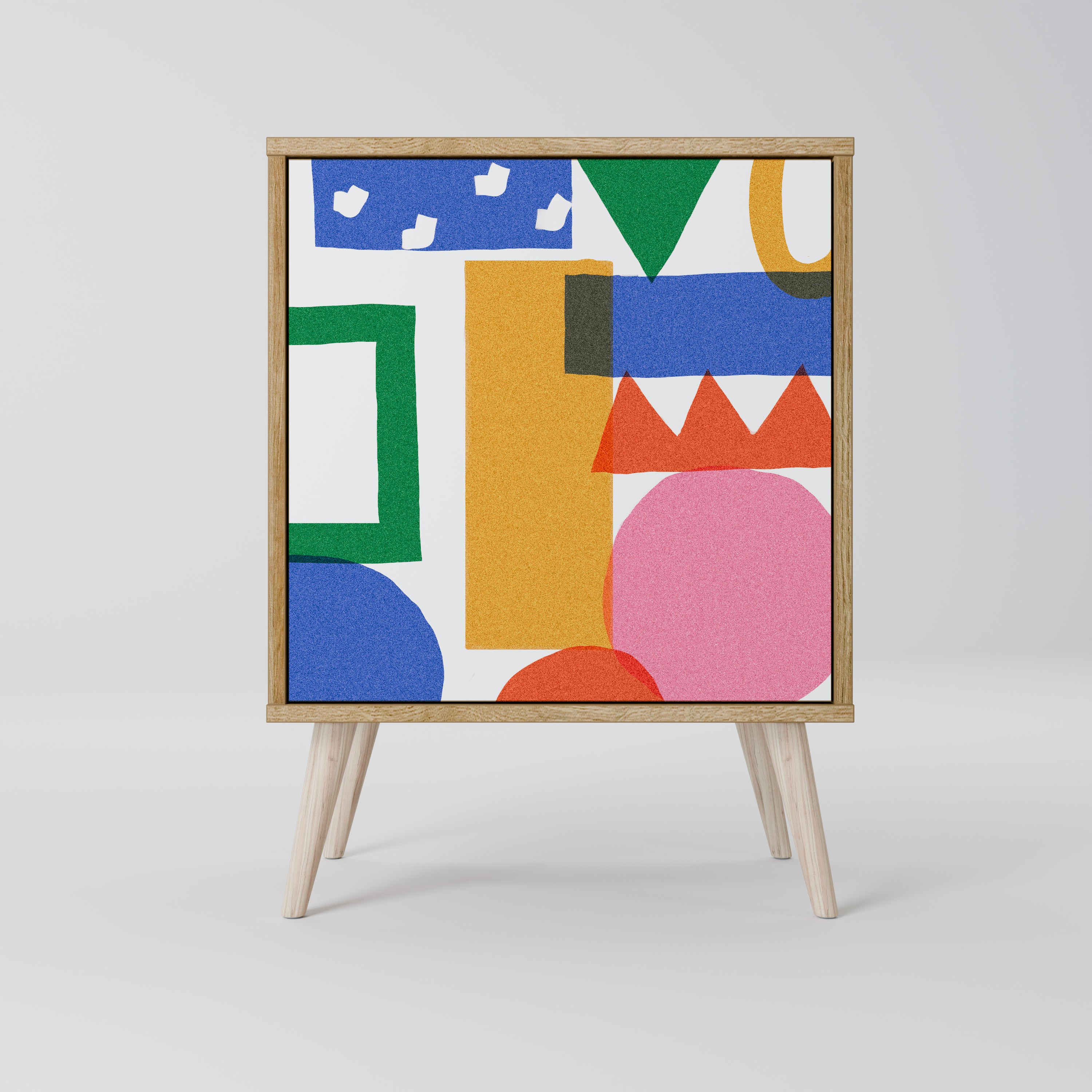 GEOMETRIC GLIMMER Skänk med en dörr