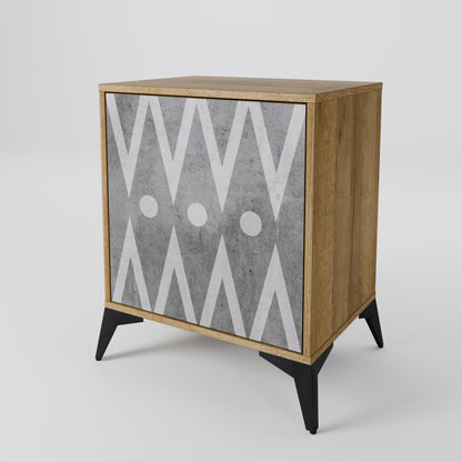 SHARP EDGES 1-Door Sideboard