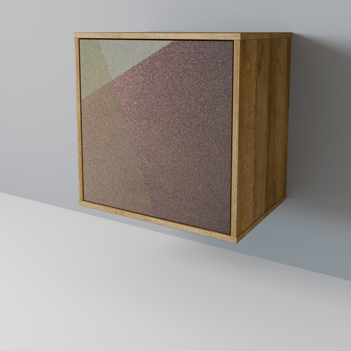 BEIGE GEOMETRY Skänk med en dörr