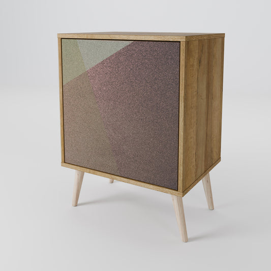 BEIGE GEOMETRY Skänk med en dörr