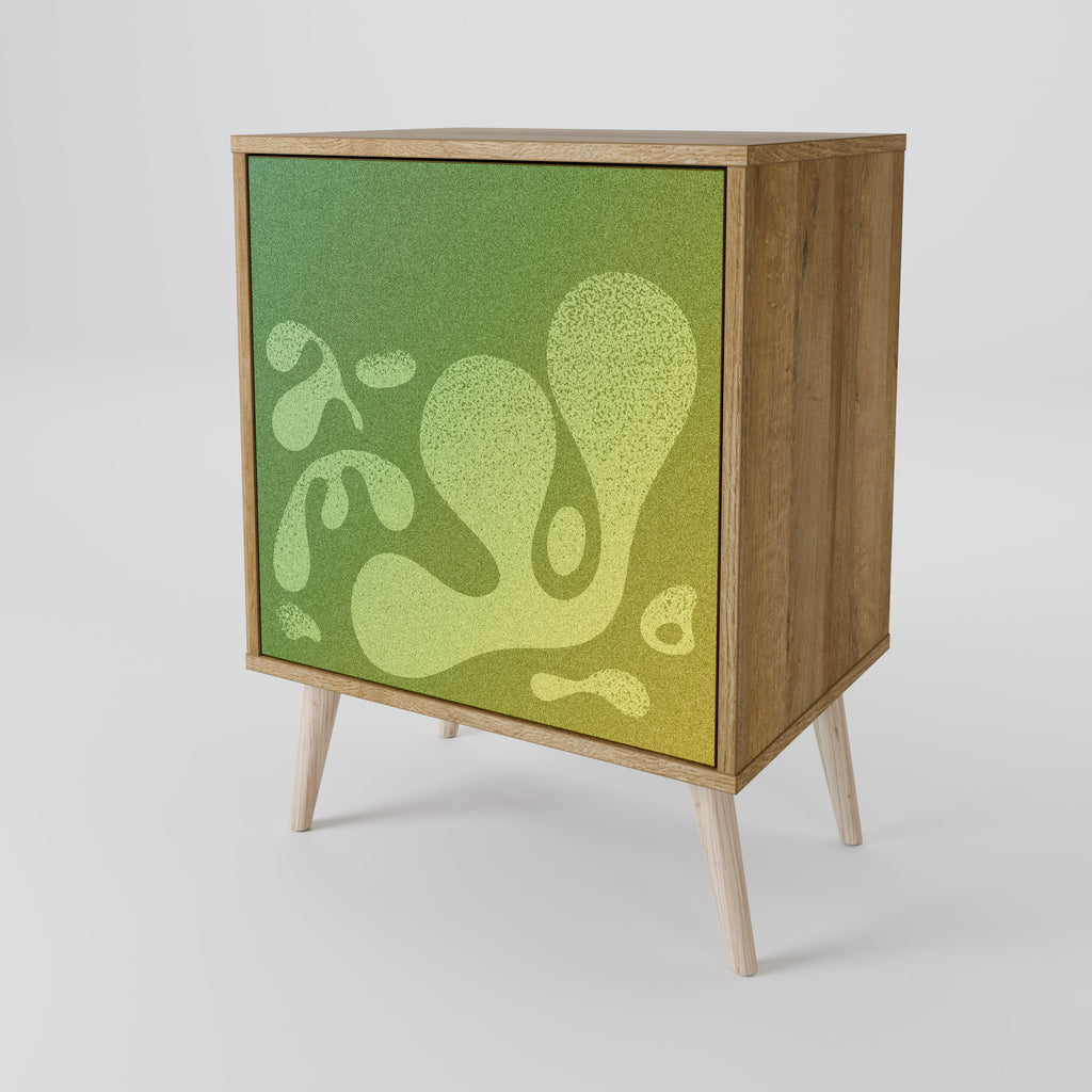 IRREGULAR BLUE Skänk med en dörr