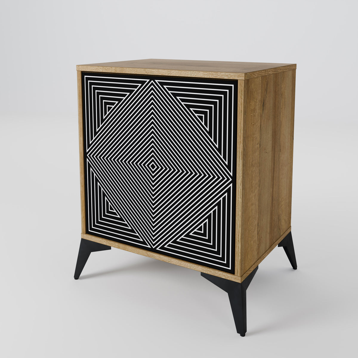 POLYGON ILLUSION Skänk med en dörr