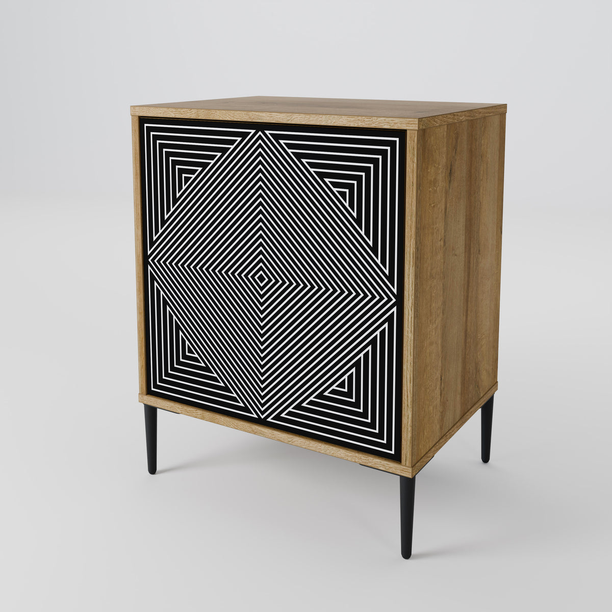 POLYGON ILLUSION Skänk med en dörr