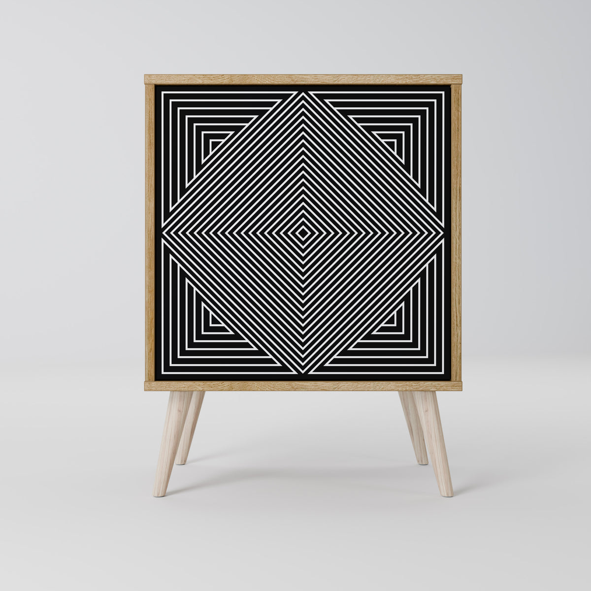 POLYGON ILLUSION Skänk med en dörr