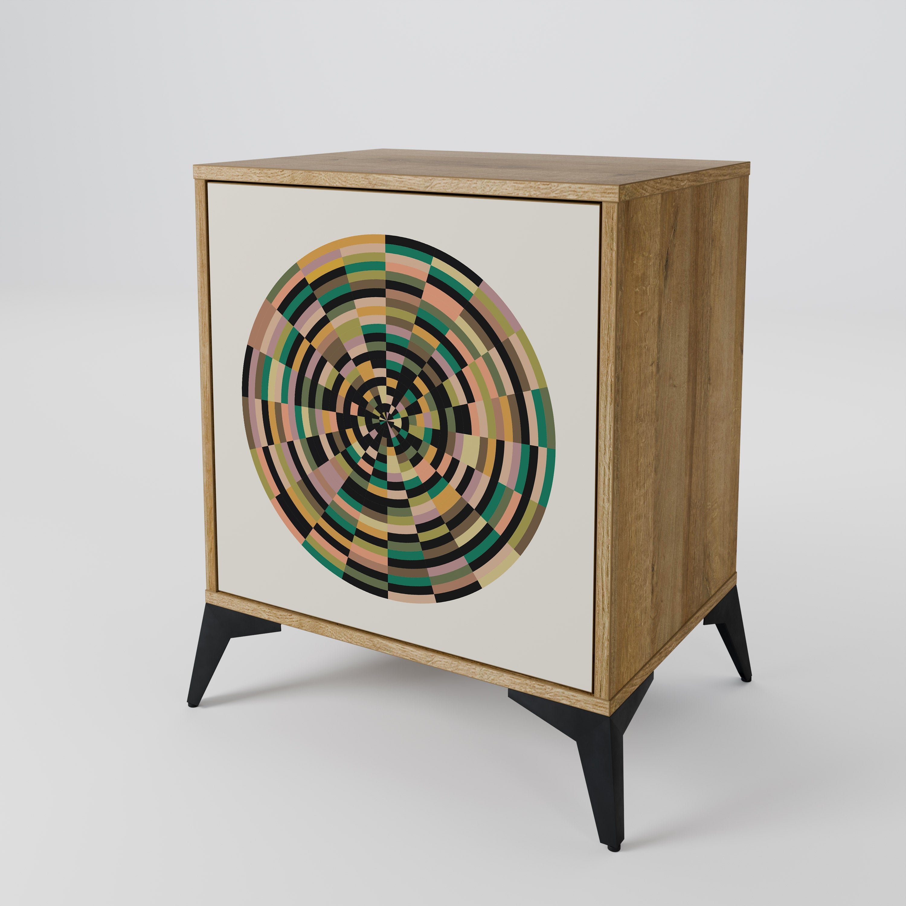 GREEN CIRCLES 1-Door Sideboard