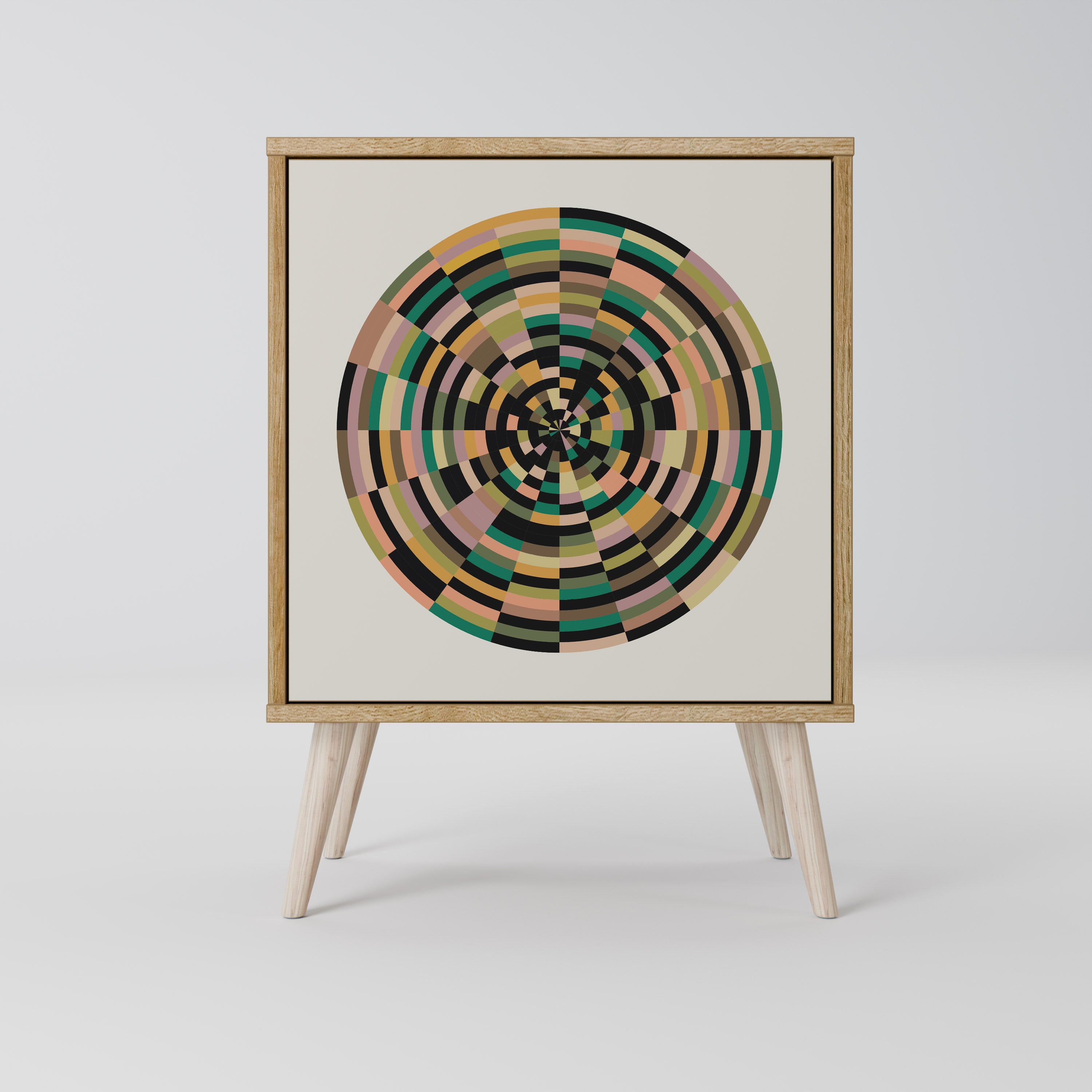 GREEN CIRCLES 1-Door Sideboard