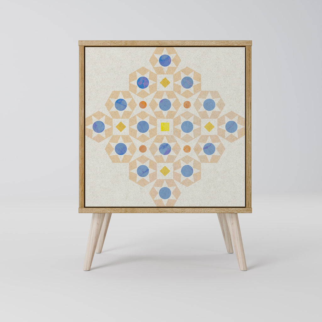 PATTERNED PRISM 1-Door Sideboard