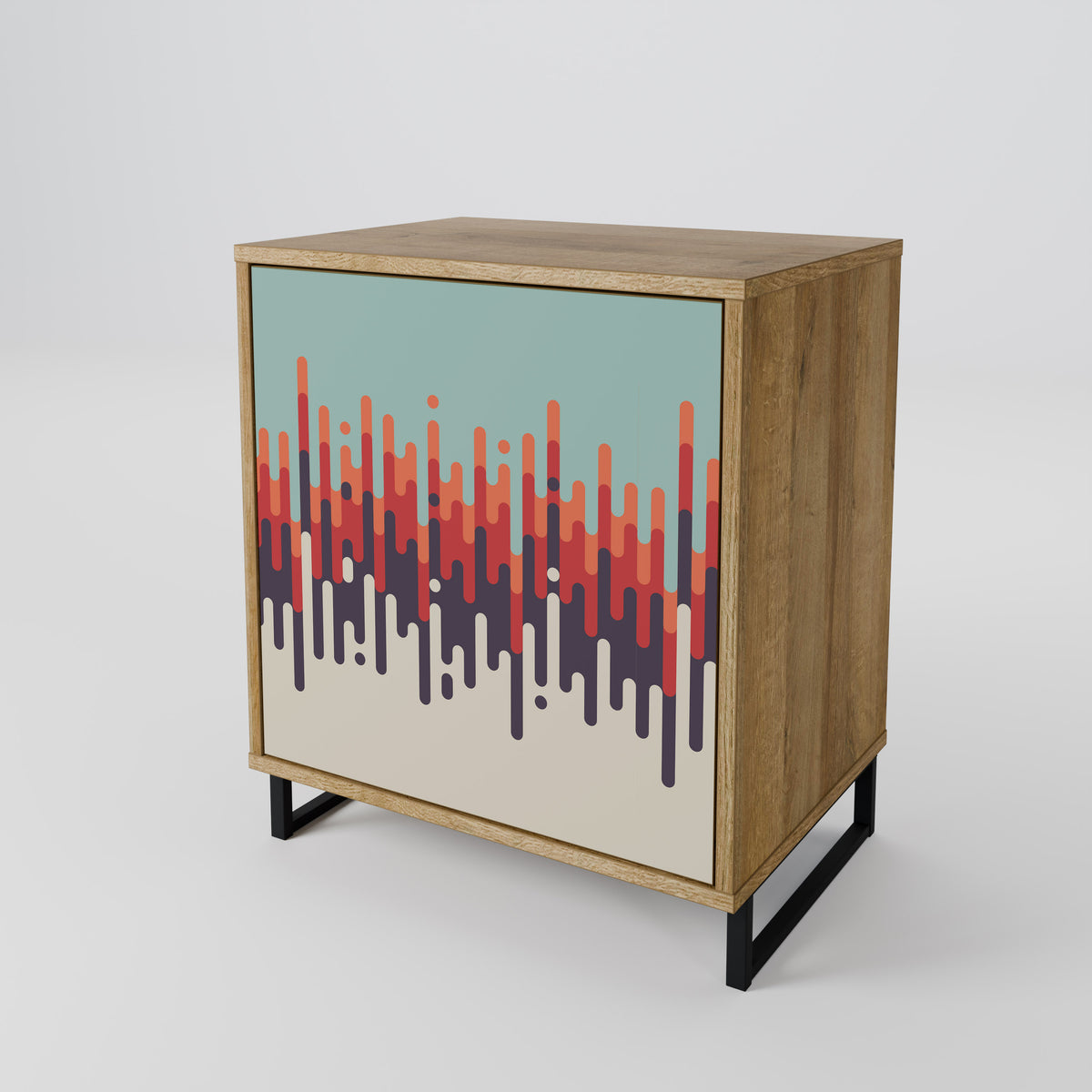 CHROMA CONTOURS Skänk med en dörr