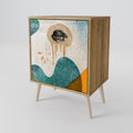 ABSTRACT FACES 1-Door Sideboard