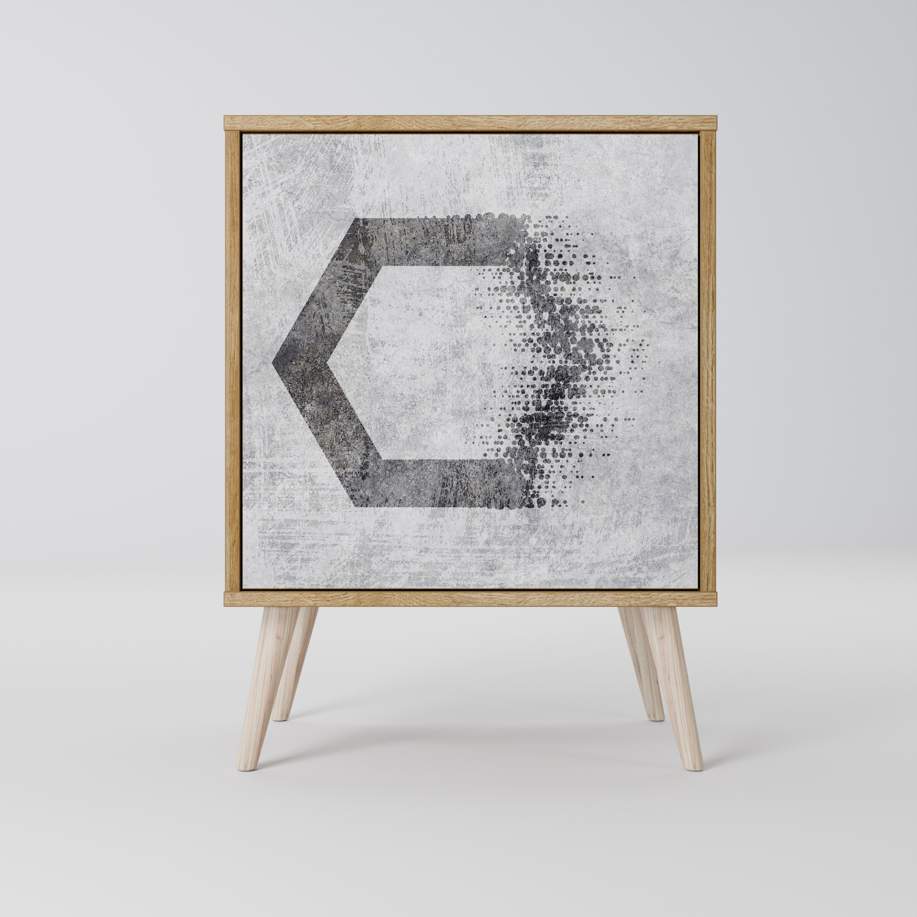 HEXAGONALA FIGURER 1-DÖRRS SKÄNK