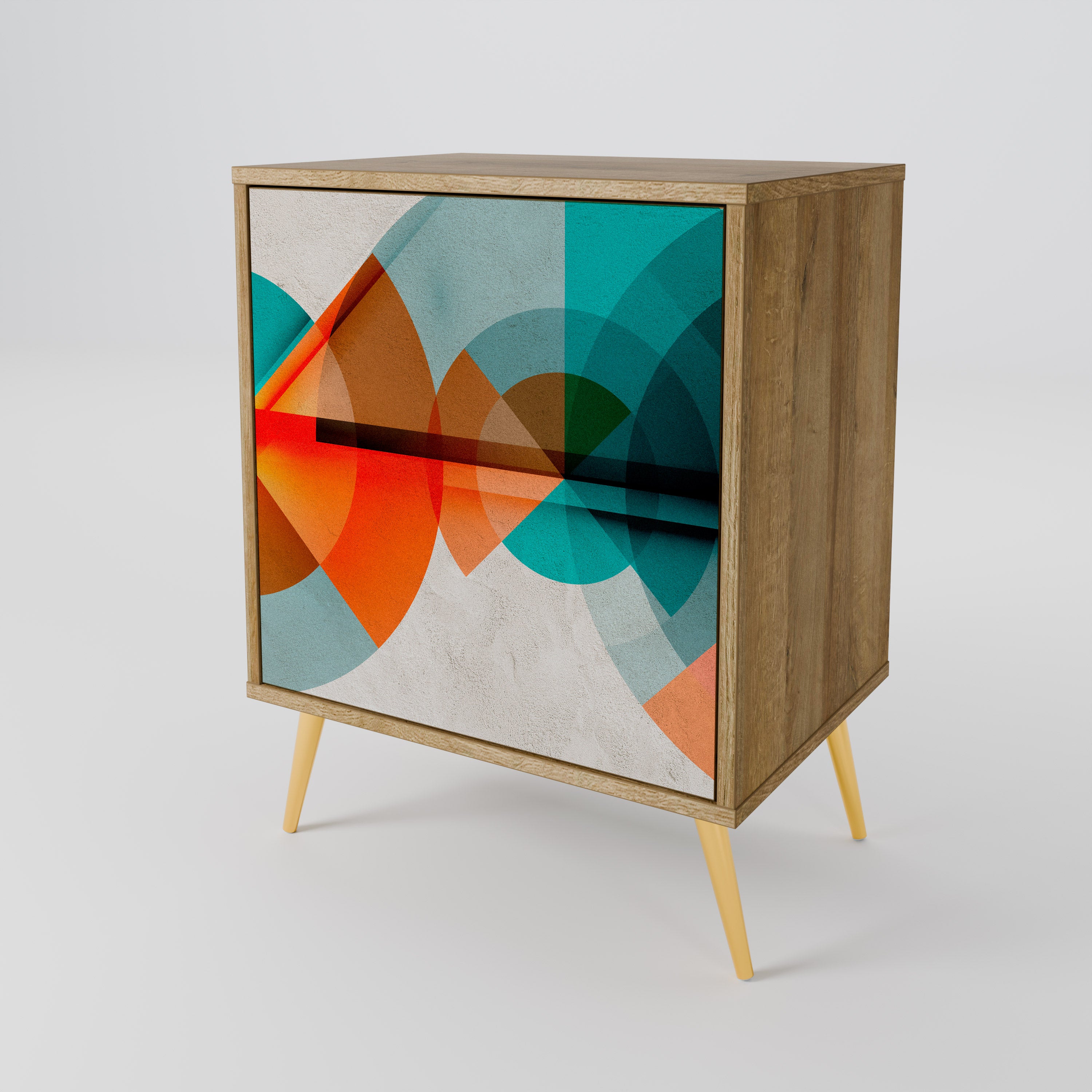 CIRCULAR RHAPSODY 1-Door Sideboard