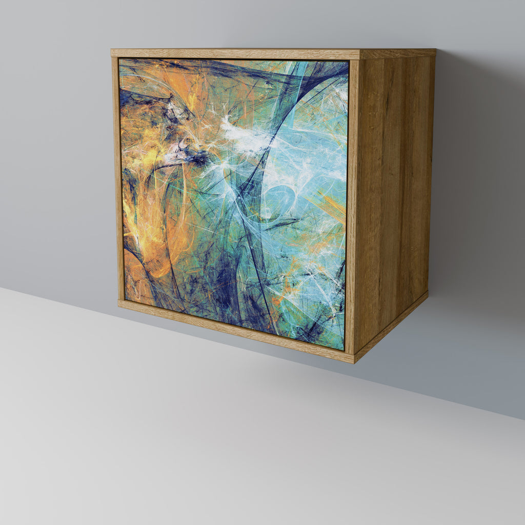 ABSTRACT THOUGHTS 1-Door Sideboard in Oak Effect
