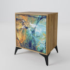 ABSTRACT THOUGHTS 1-Door Sideboard in Oak Effect