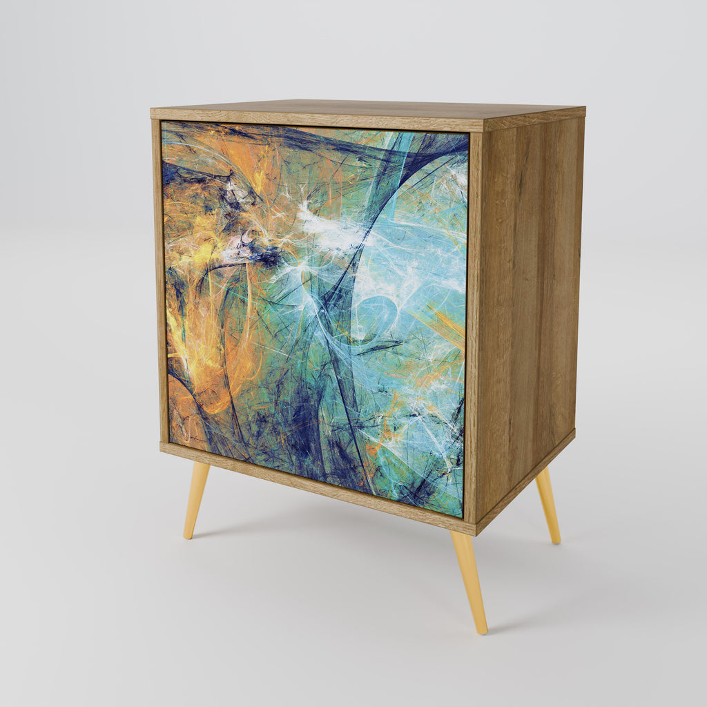 ABSTRACT THOUGHTS 1-Door Sideboard in Oak Effect