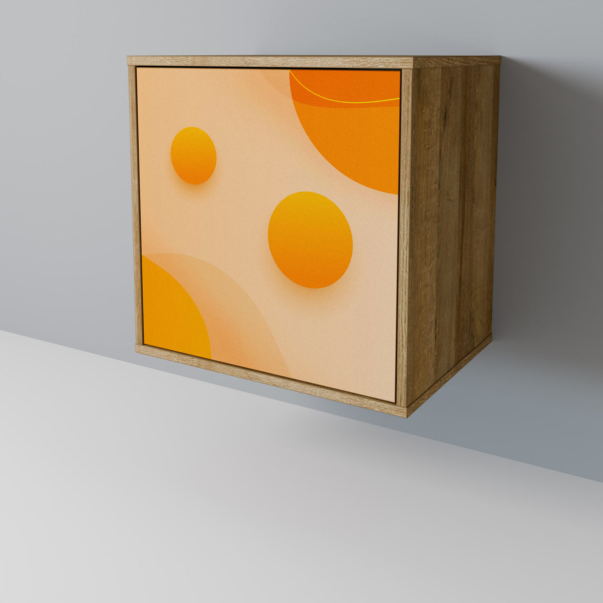 ORANGE ARRANGEMENT Skänk med en dörr