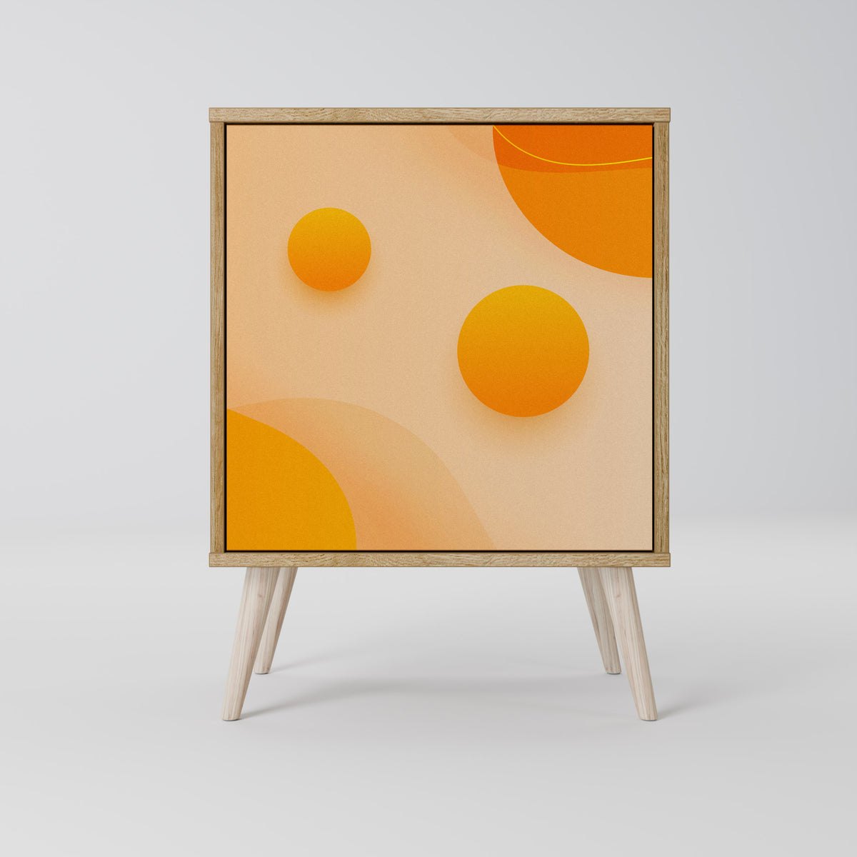 ORANGE ARRANGEMENT Skänk med en dörr