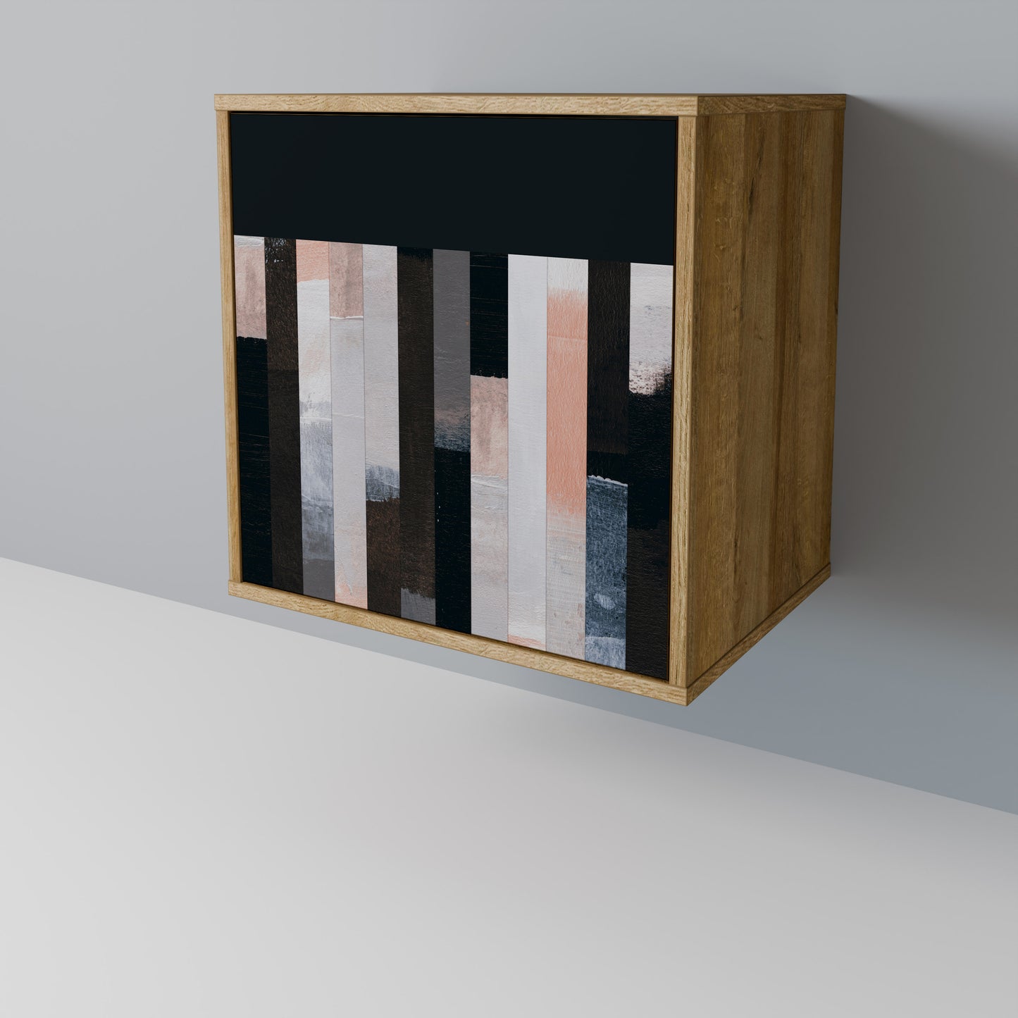 COLLAGE OF RECTANGLES Skänk med en dörr