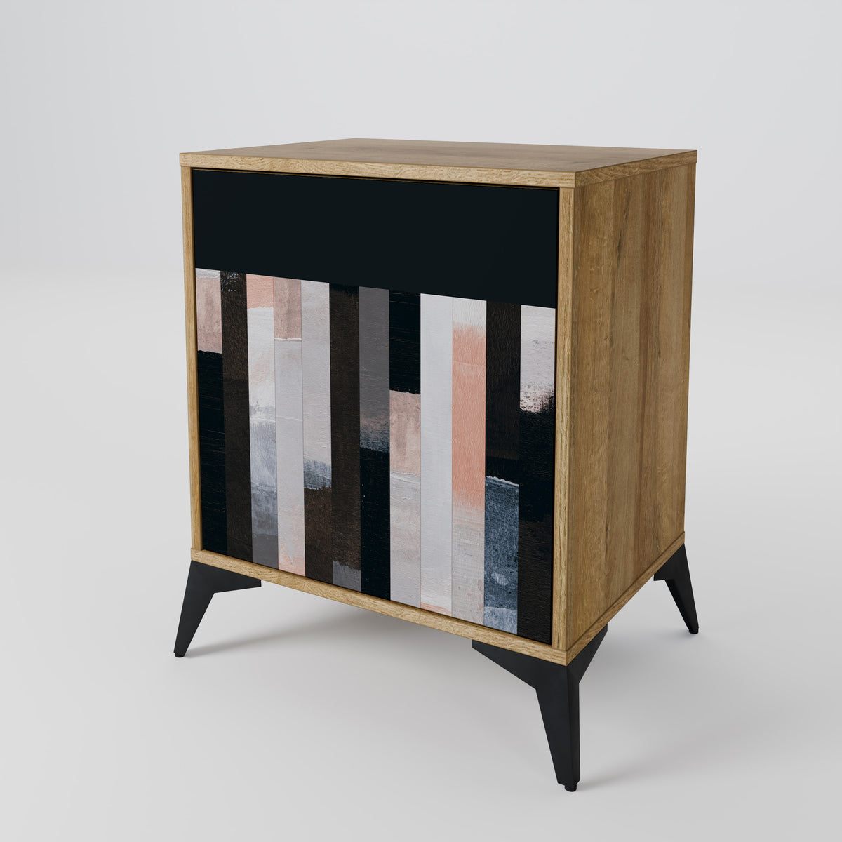 COLLAGE OF RECTANGLES Skänk med en dörr