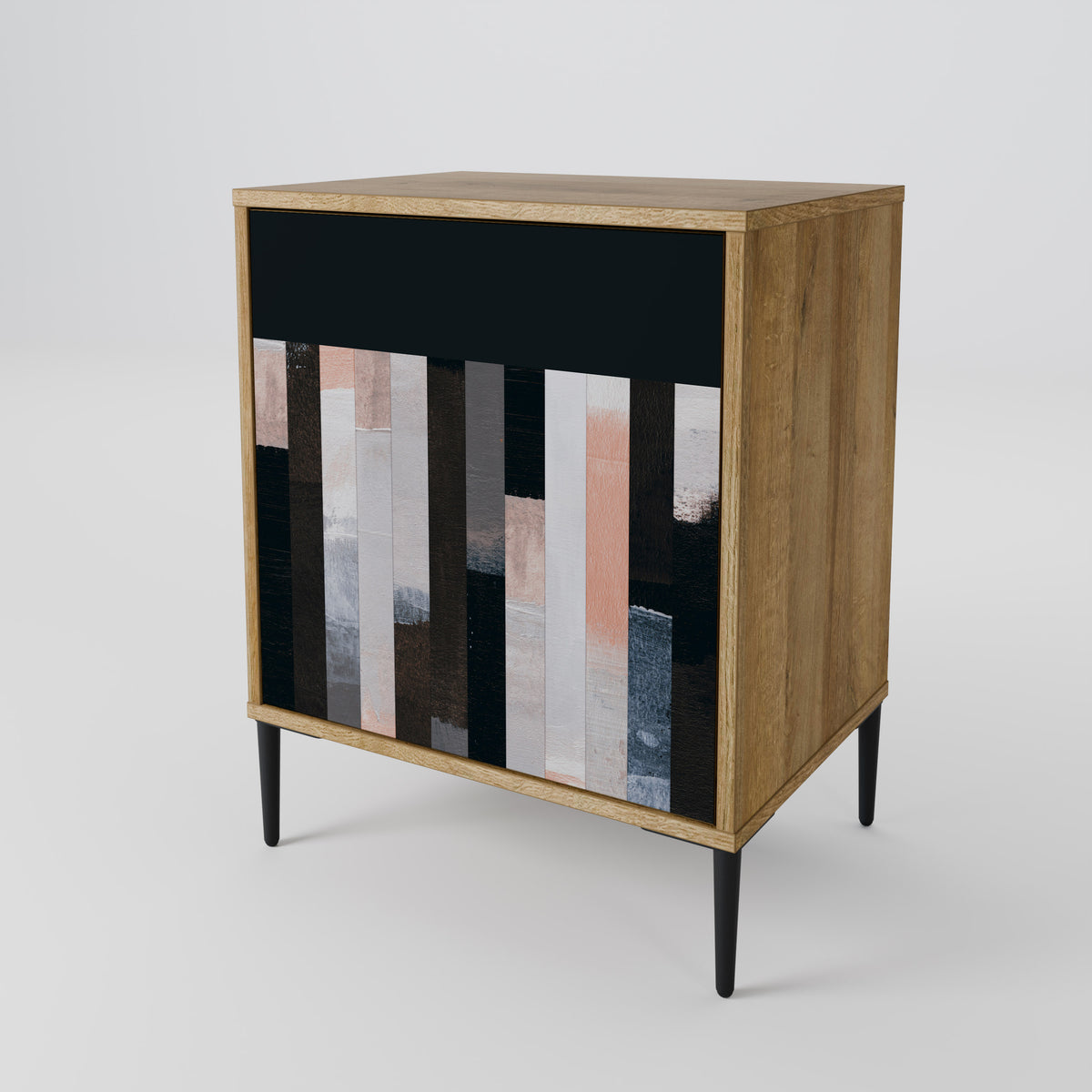 COLLAGE OF RECTANGLES Skänk med en dörr