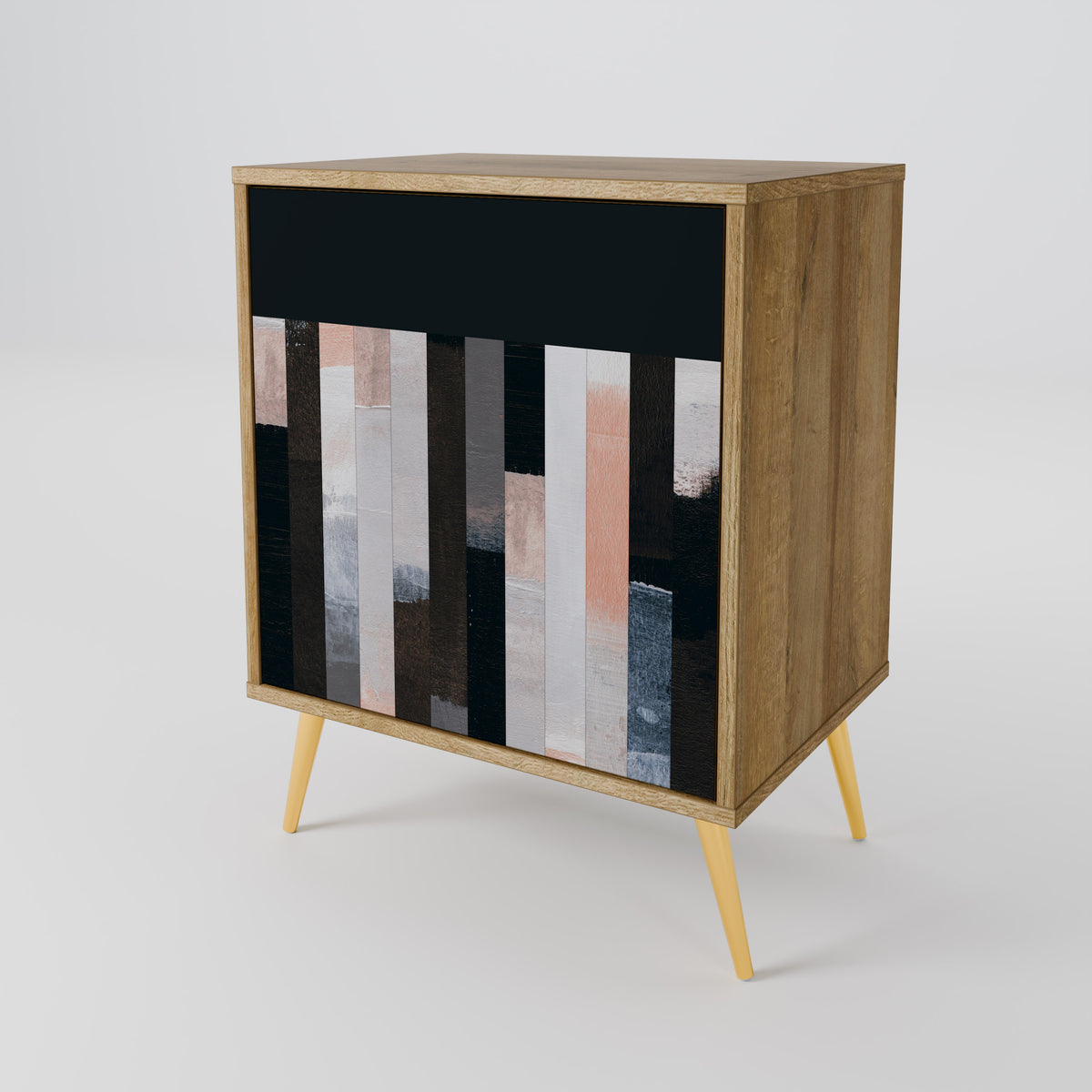 COLLAGE OF RECTANGLES Skänk med en dörr