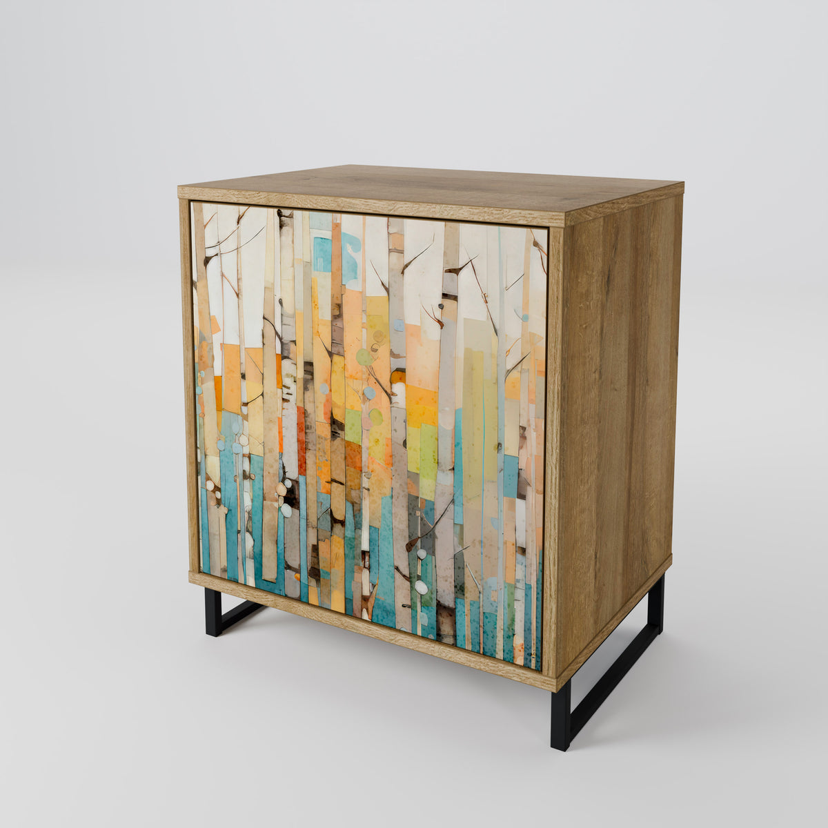 BIRCH KALEIDOSCOPE Skänk med en dörr
