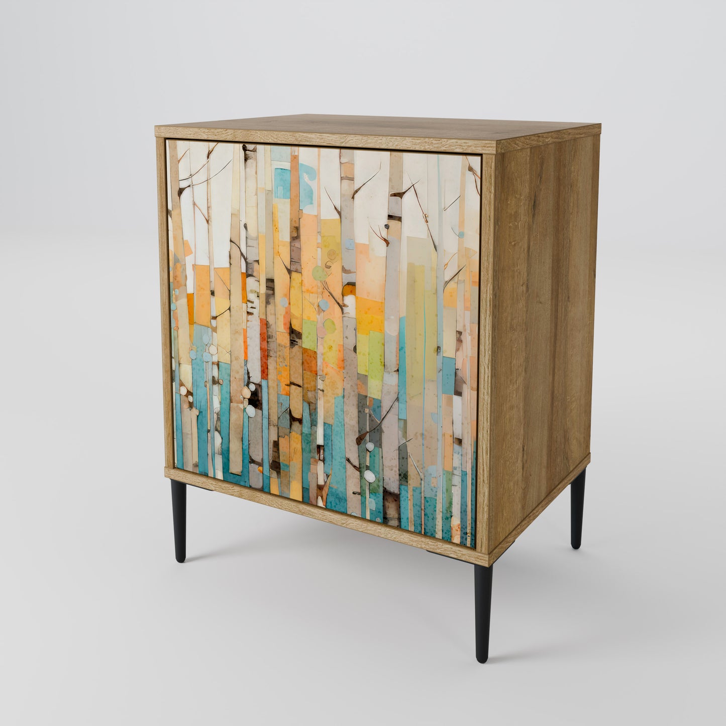BIRCH KALEIDOSCOPE Skänk med en dörr