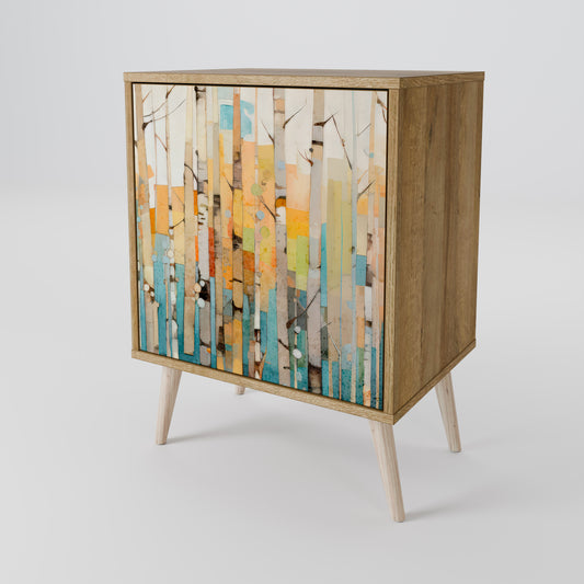 BIRCH KALEIDOSCOPE Skänk med en dörr